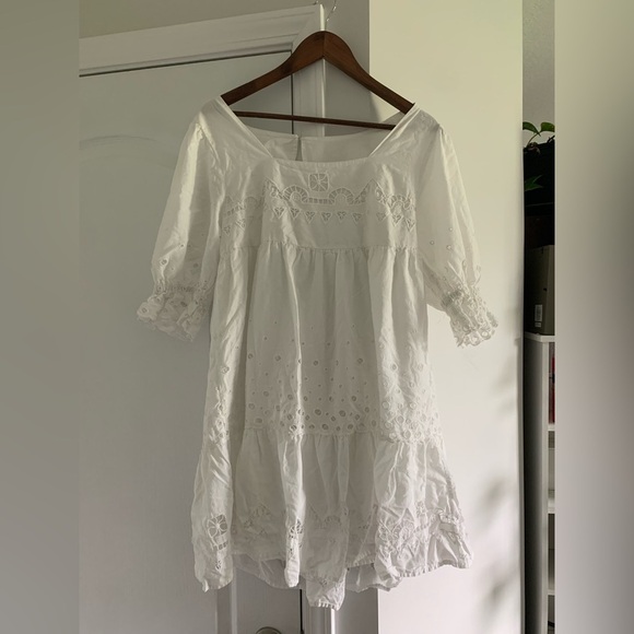 Anthropologie Audrina Eyelet Mini Dress - Picture 4 of 14